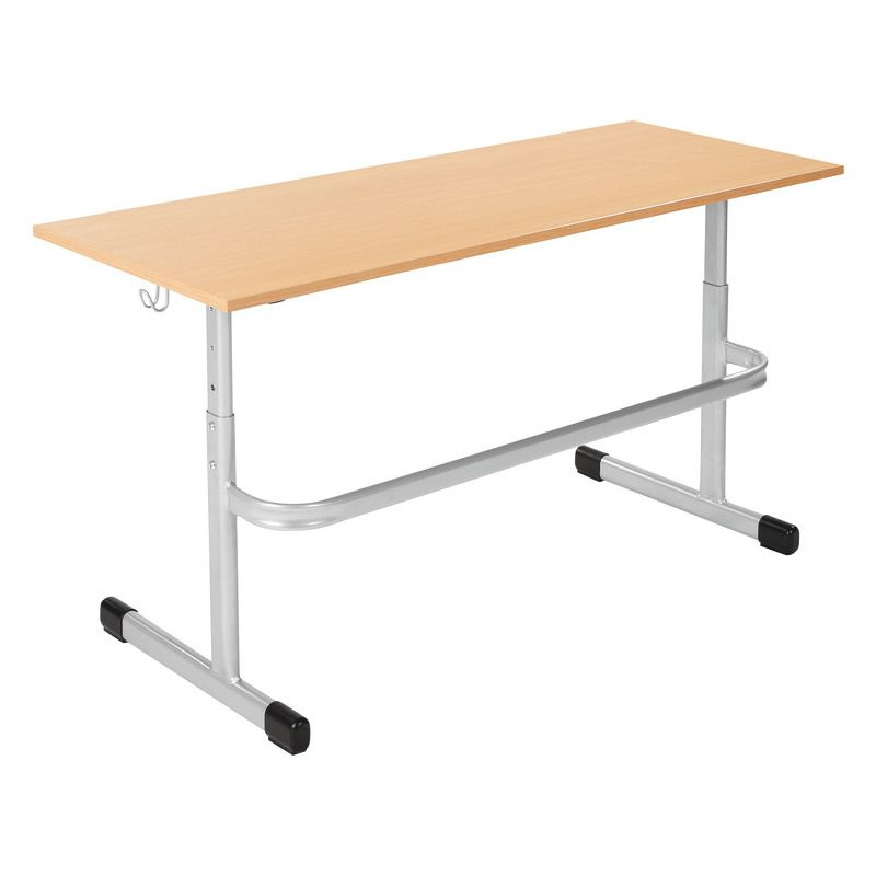 WESCO 51859006 - Bureau Ecolier Réglable T2 à T6 Stratifié Double