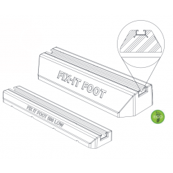 Supports au sol anti vibration - Big Foot fix-it L 500 mm pour unité extérieure pompe à chaleur et climatisation - NEUF