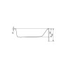 Baignoire rectangulaire CERSANIT Flavia