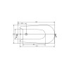 Baignoire rectangulaire CERSANIT Flavia