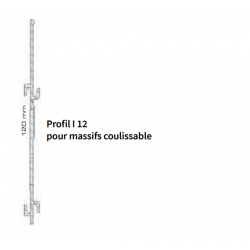 BORDALU PROFILI12 - Lots de 5 Bordures Profil Droit I12