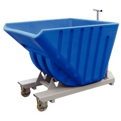 GOUBARD GMG06161-D - Benne basculante 635L plastique mobile galvanisé