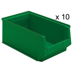 Lot de 10 Bacs à Bec / Boîte de Stockage UTZ Silafix - 500mm x 310mm x 200mm...