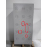 A039216 - Armoire vestiaire 6 cases 3 colonnes largeur 300mm