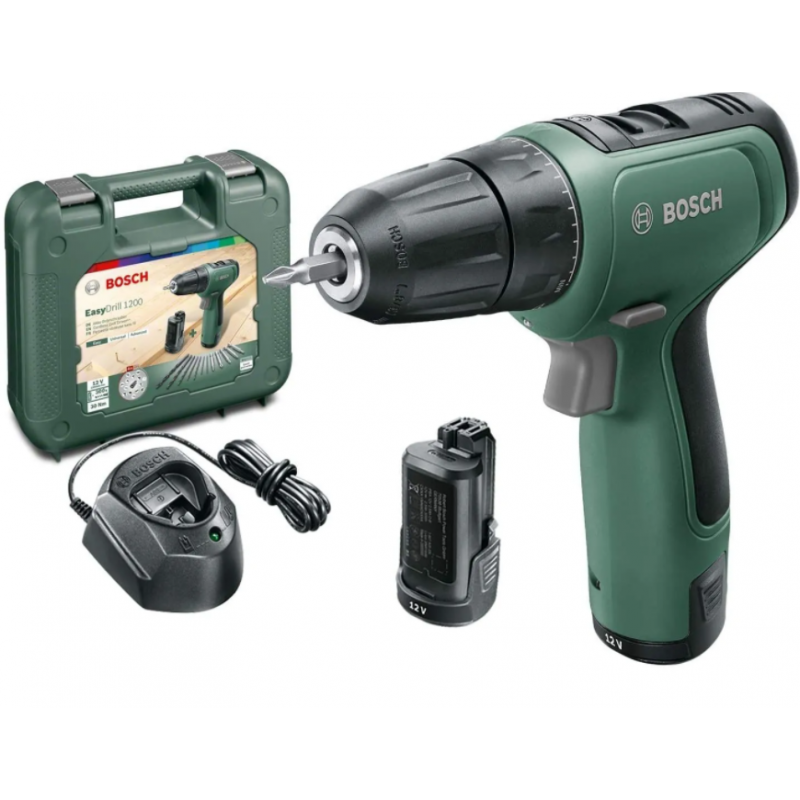 BOSCH Perceuse-visseuse EasyDrill 1200, 2 batteries 1,5 Ah - Perceuses -  Achat & prix