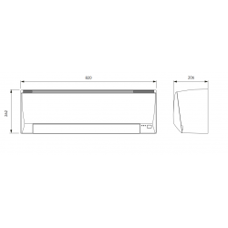 ATLANTIC  FUJITSU ASYA12GCAH - Unité intérieure climatisation 2.2kW