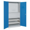 SOFAME A067116 - Armoire haute d'atelier 4 tablettes