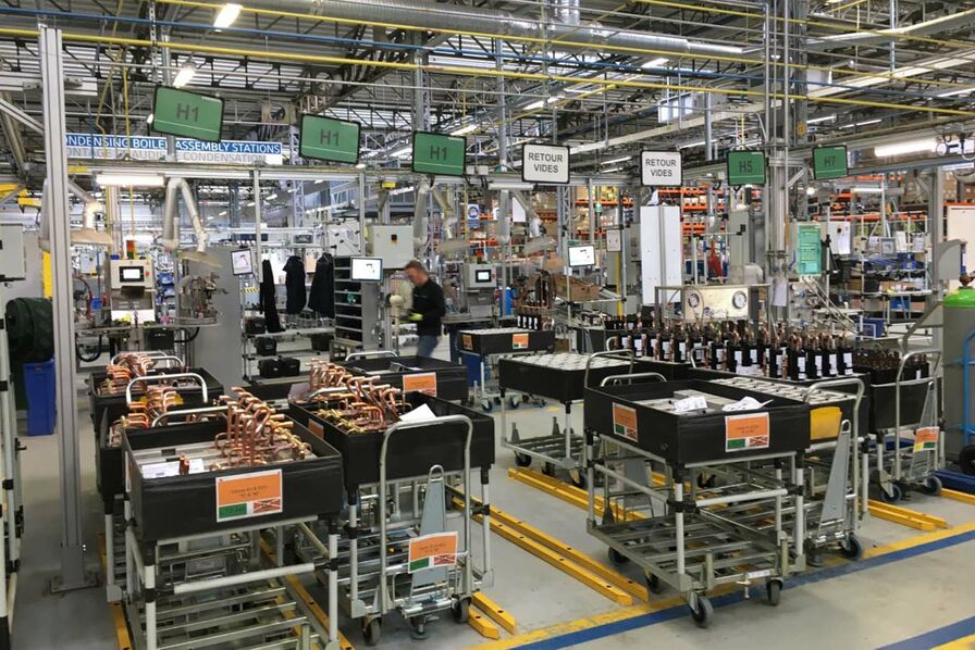 Intérieur de l'usine Saunier Duval en plein cœur de Nantes