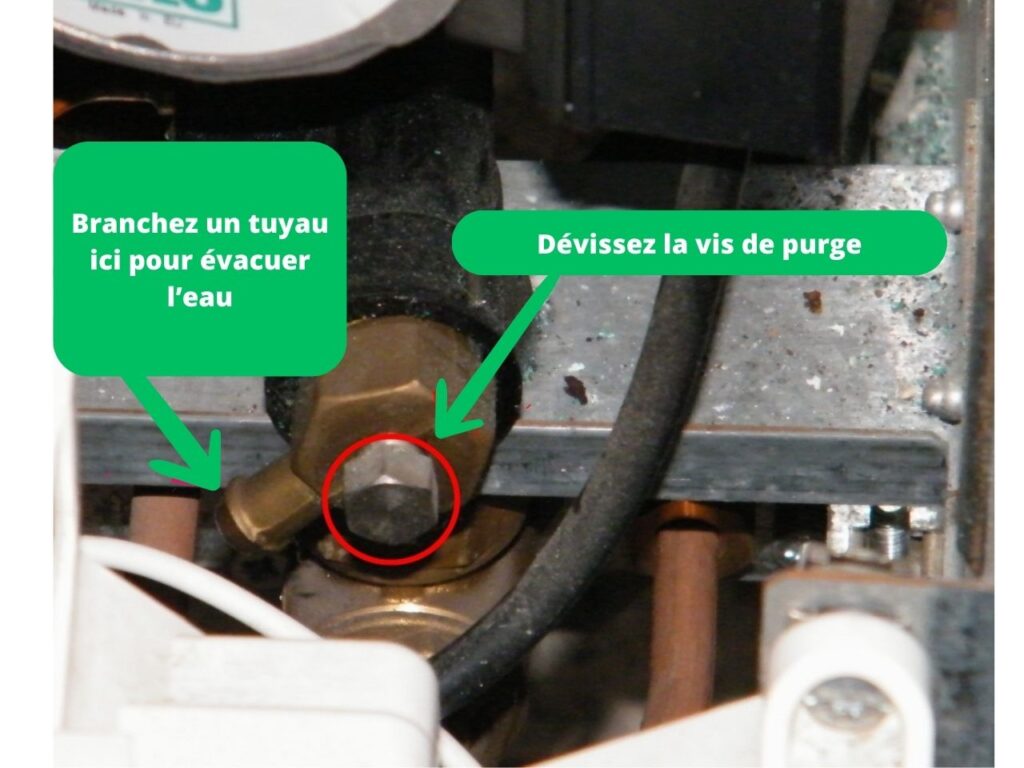 vis de purge chaudière elm leblanc