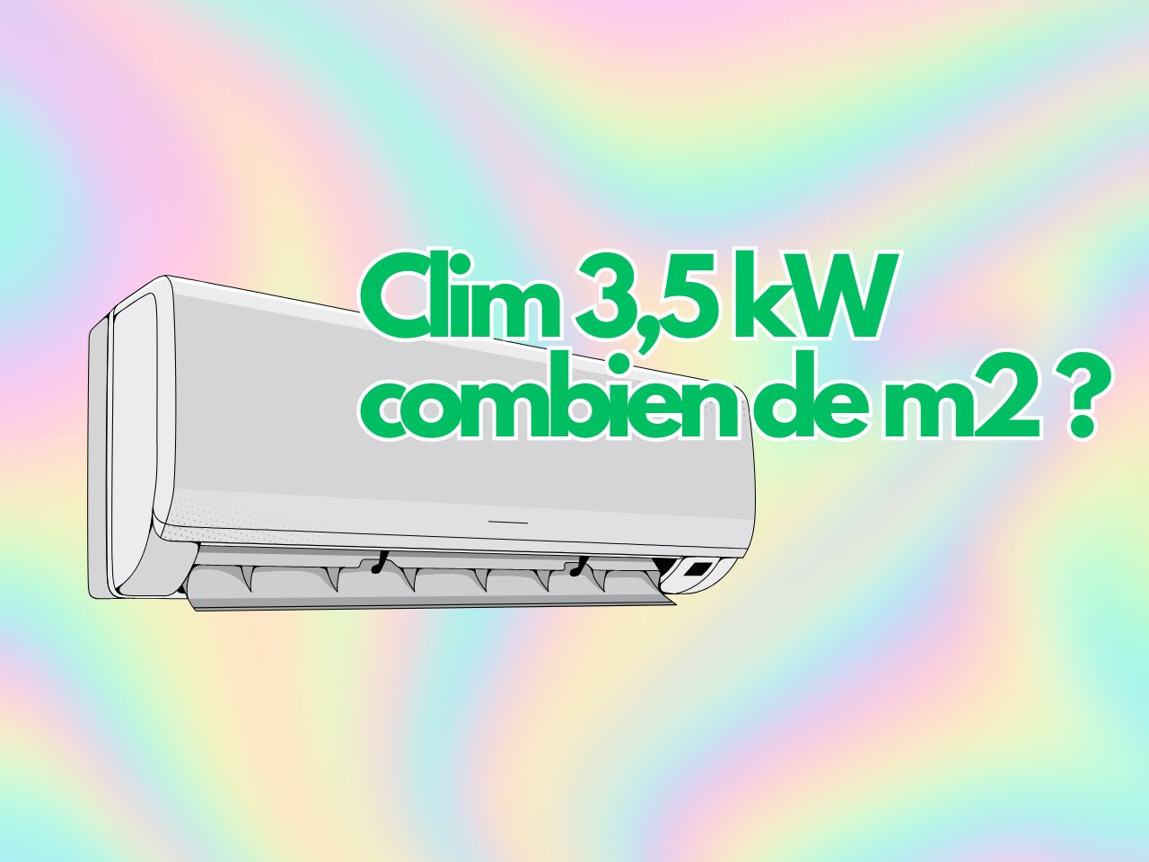Clim 3,5 kW : Combien de m2 ?