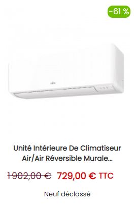 Unité Intérieure de Climatiseur Air/Air Réversible Murale 6kW ATLANTIC Takao M2 R32 avec télécommande