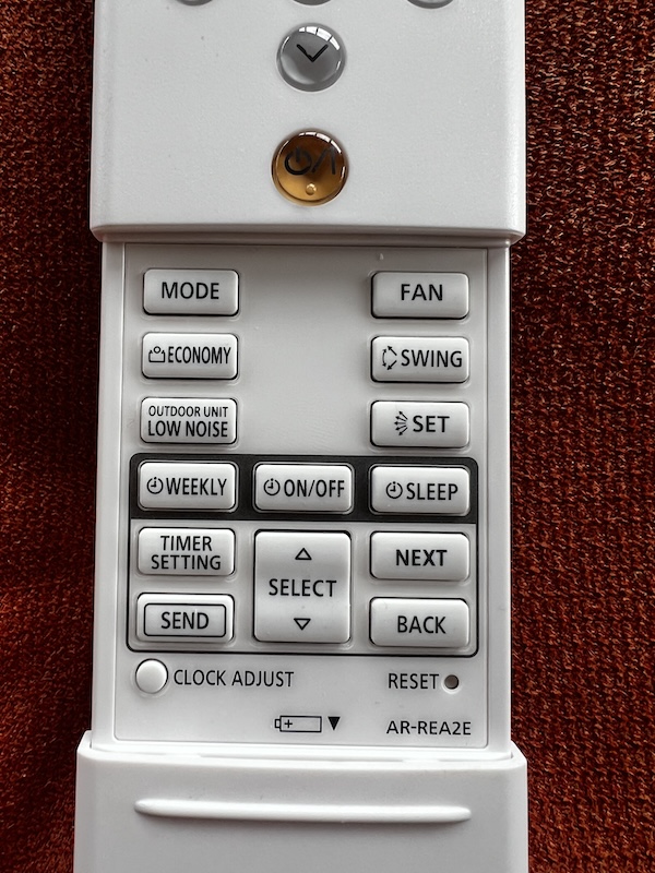télécommande fujitsu clim les boutons en détails