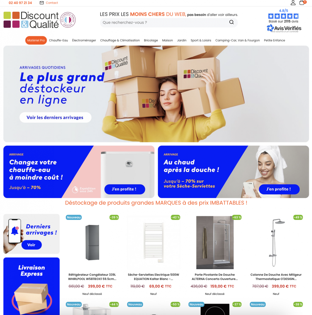 Discount&Qualité.fr – Le numéro 1 du déstockage en ligne à Marseille