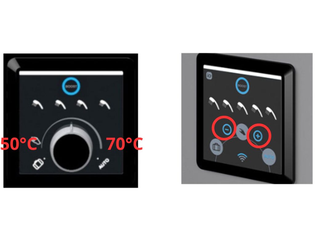 thermostat thermor 200L à température directe