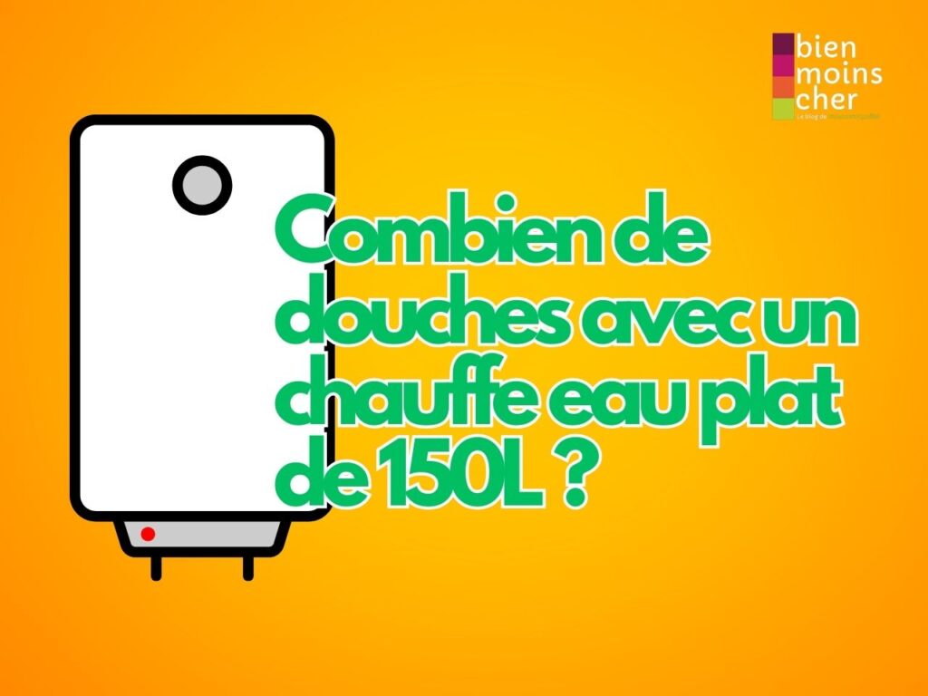 Combien de douches avec un chauffe eau plat de 150L ?