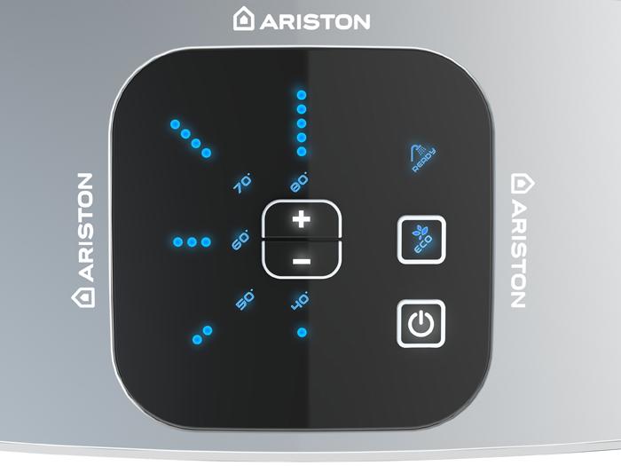 Interface d'un Ariston Velis Evo lorsqu'il est allumé