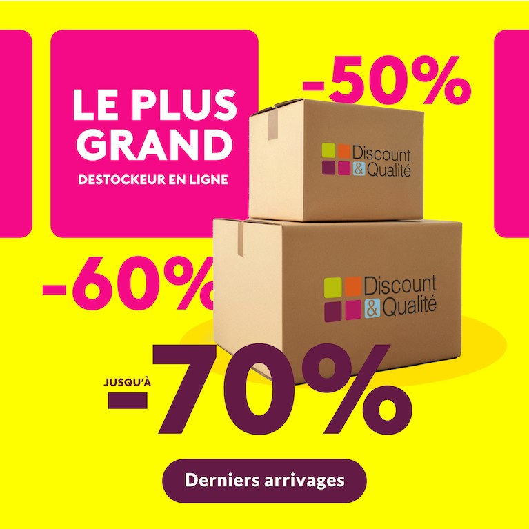 Discount&Qualité | Destockage de grandes marques au meilleur prix en ligne